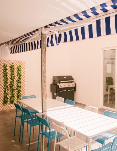 bbq terrace in tenerife coliving